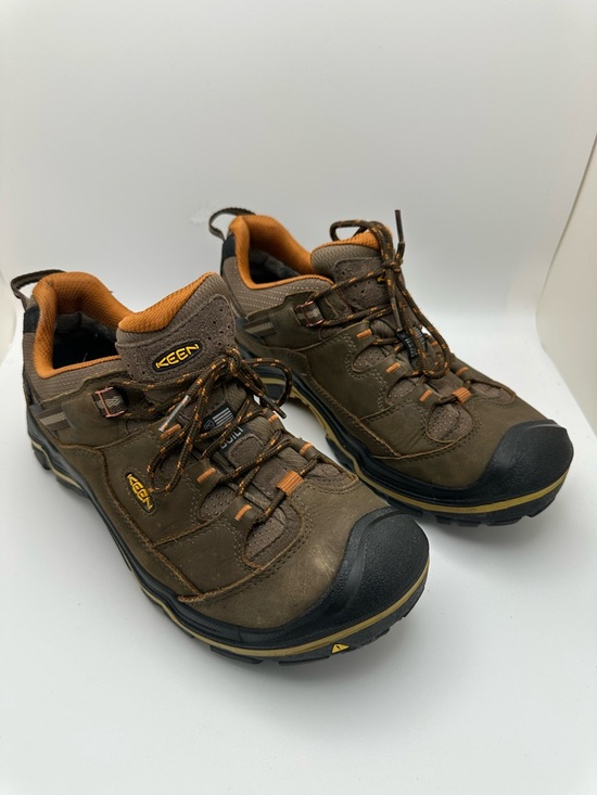 Keen Other - KEEN Men's Brown Orange Waterproof Hiking Shoes American Built Work Sz 10.5
